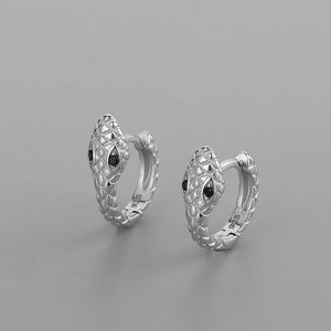 New Sterling Silver 925 Snake Bite Hoop Earrings set